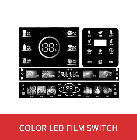 Color LED film switch